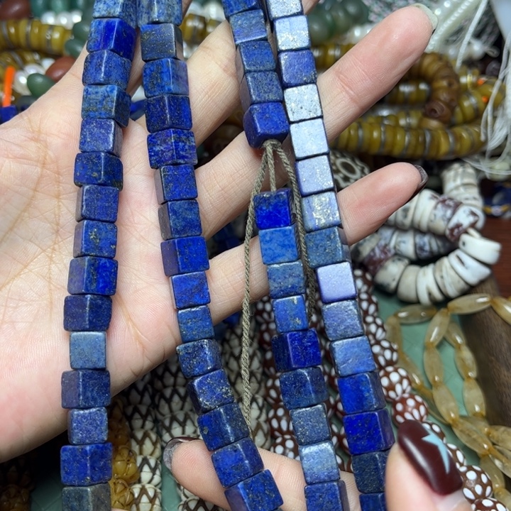 玻璃颈饰7972青金石一条