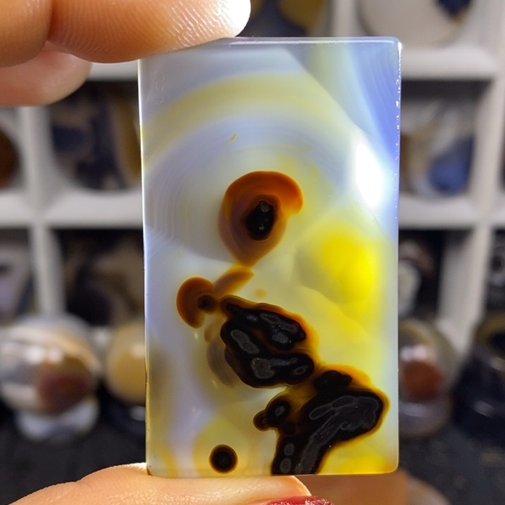 四***望玛瑙/玉髓未镶嵌颈饰