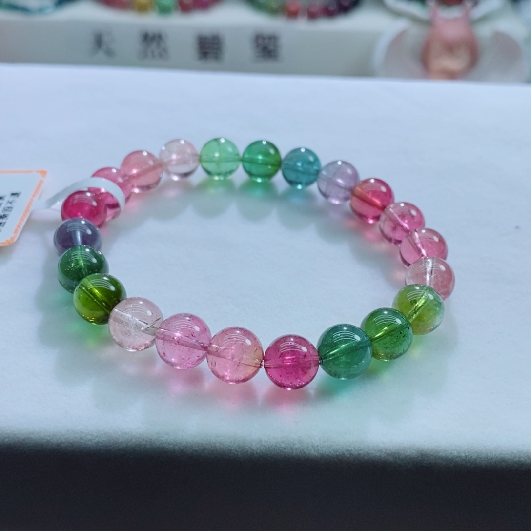 手链未镶嵌碧玺8.5mm左右