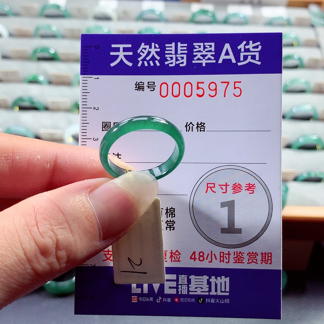 翡翠戒指未镶嵌21号