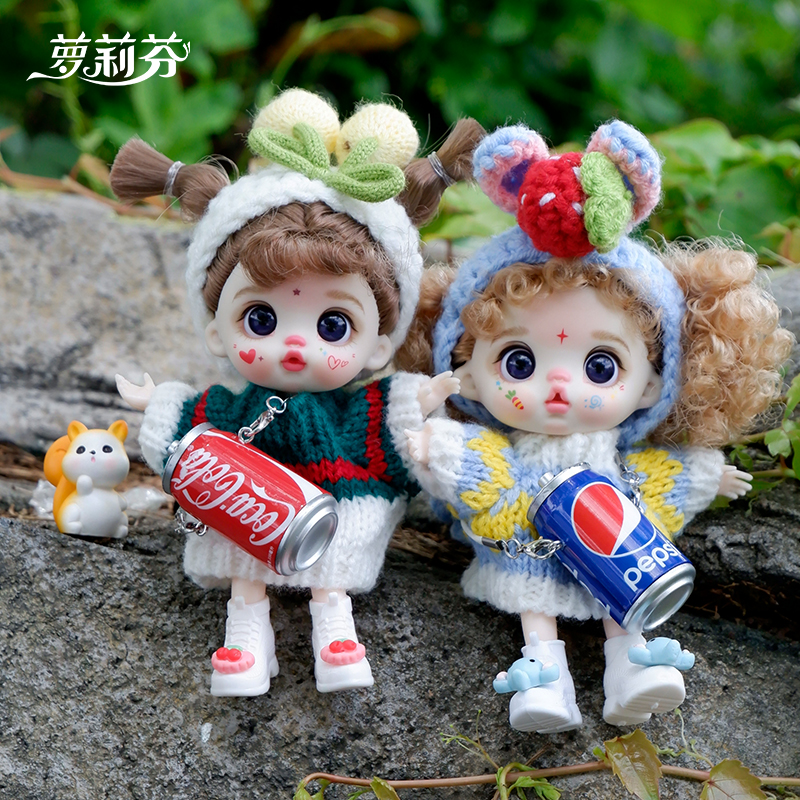 萝莉芬潮玩娃娃OB11公仔手机挂件饰品女生礼物可爱女朋友闲置盲盒