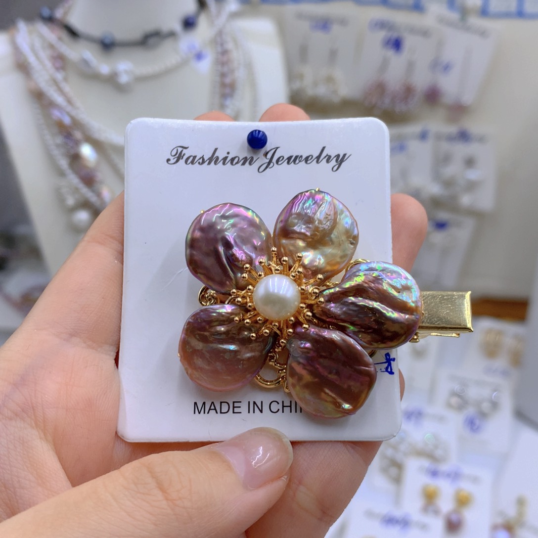 淡水珍珠颈饰银S925镶嵌