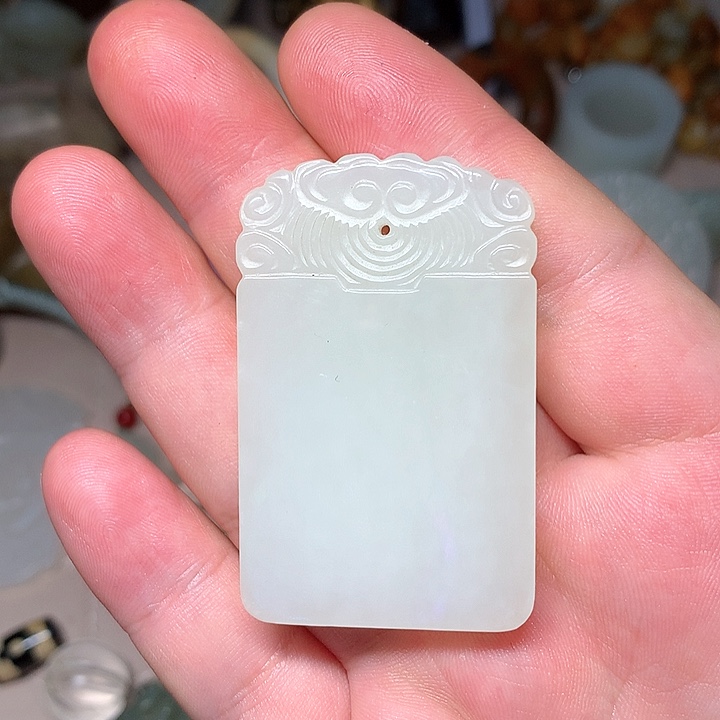 和田玉未镶嵌挂件奕**弟