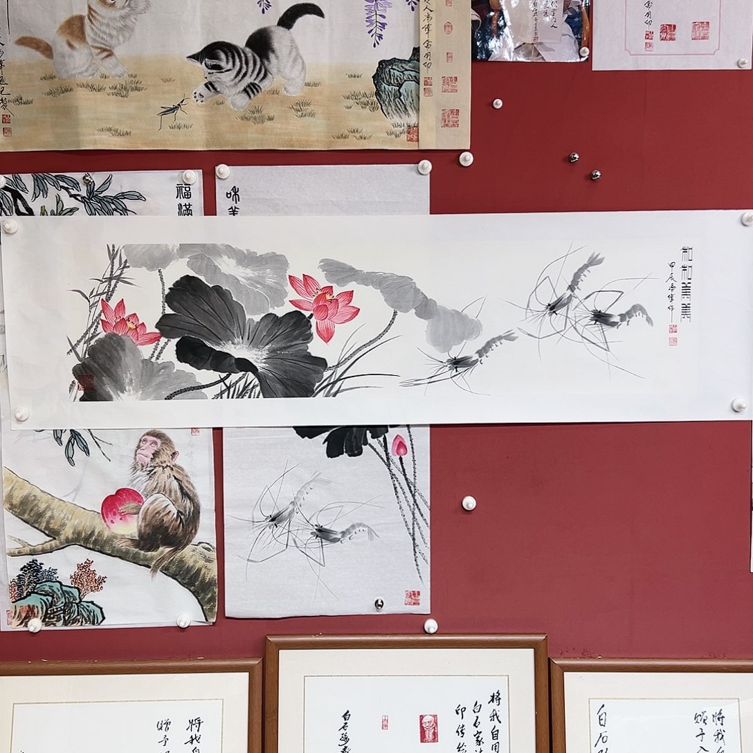 国画冯伟老师亲笔手绘国画作品慧