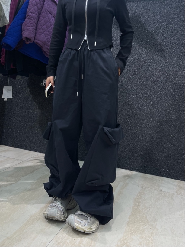 NB女装#1355春季福利高品质裤脚两用工装裤，裤长：105cm