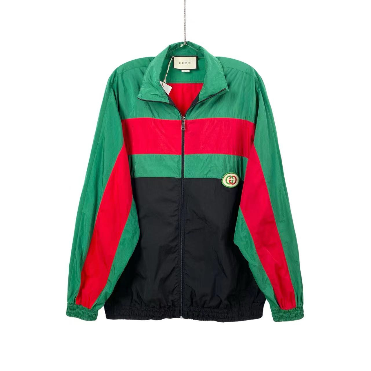 GUCCI/古驰 bb1009 FW20 拼色互扣式Logo拉链夹克外套 M码 98新