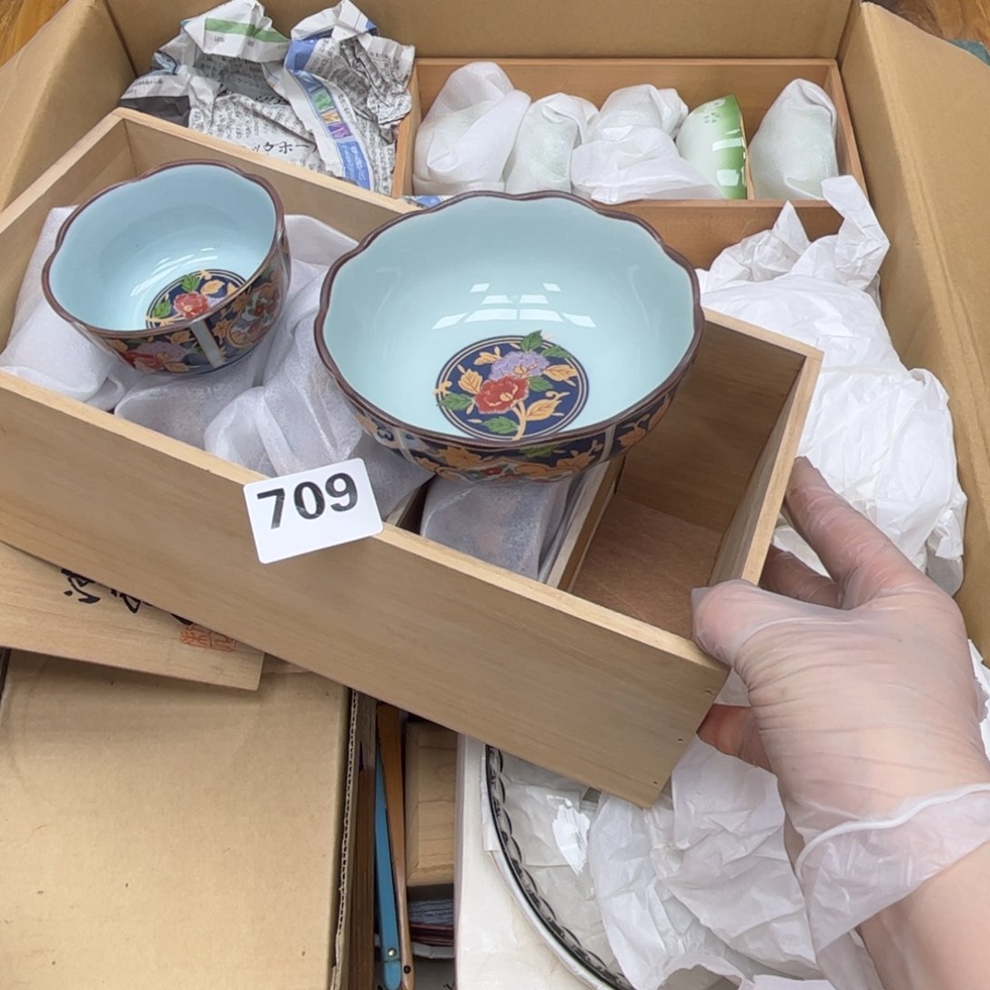 瓷片摆件工艺品摆件666 