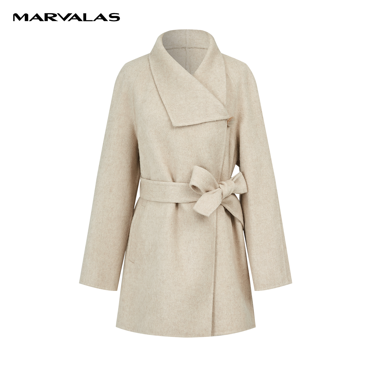 【籽言专属】M426302854曼德诗复古双面呢呢外套女