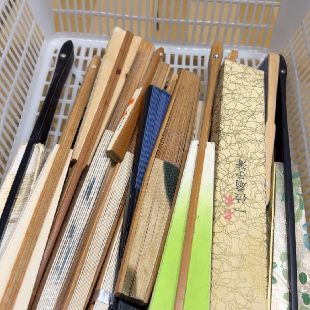 焦***瓦扇子般若中古美术工艺品