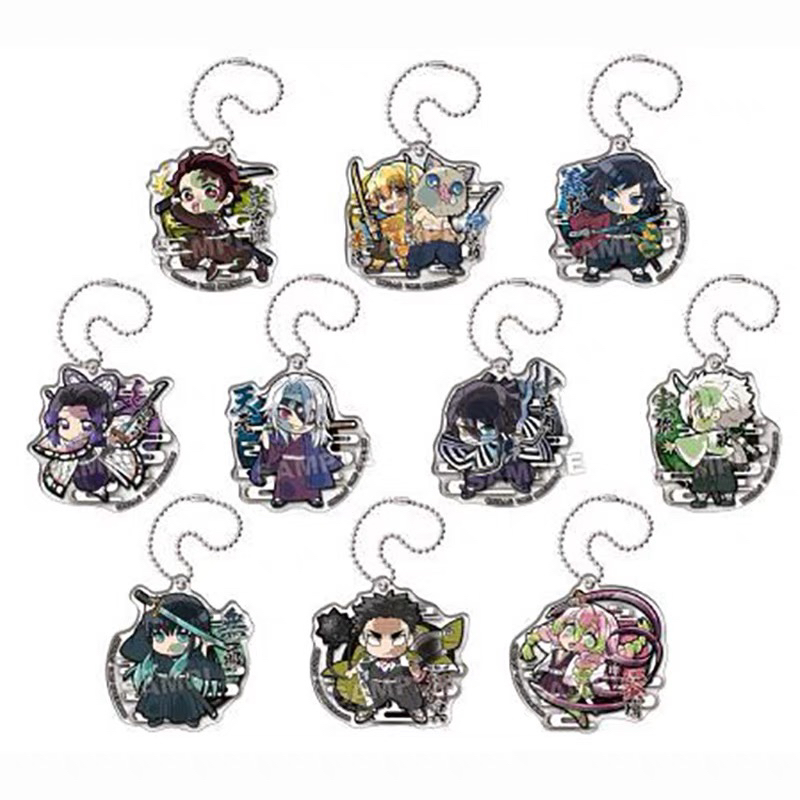 日谷《鬼灭之刃》拔刀ver Q版撞玻璃贴脸亚克力挂件盲盒