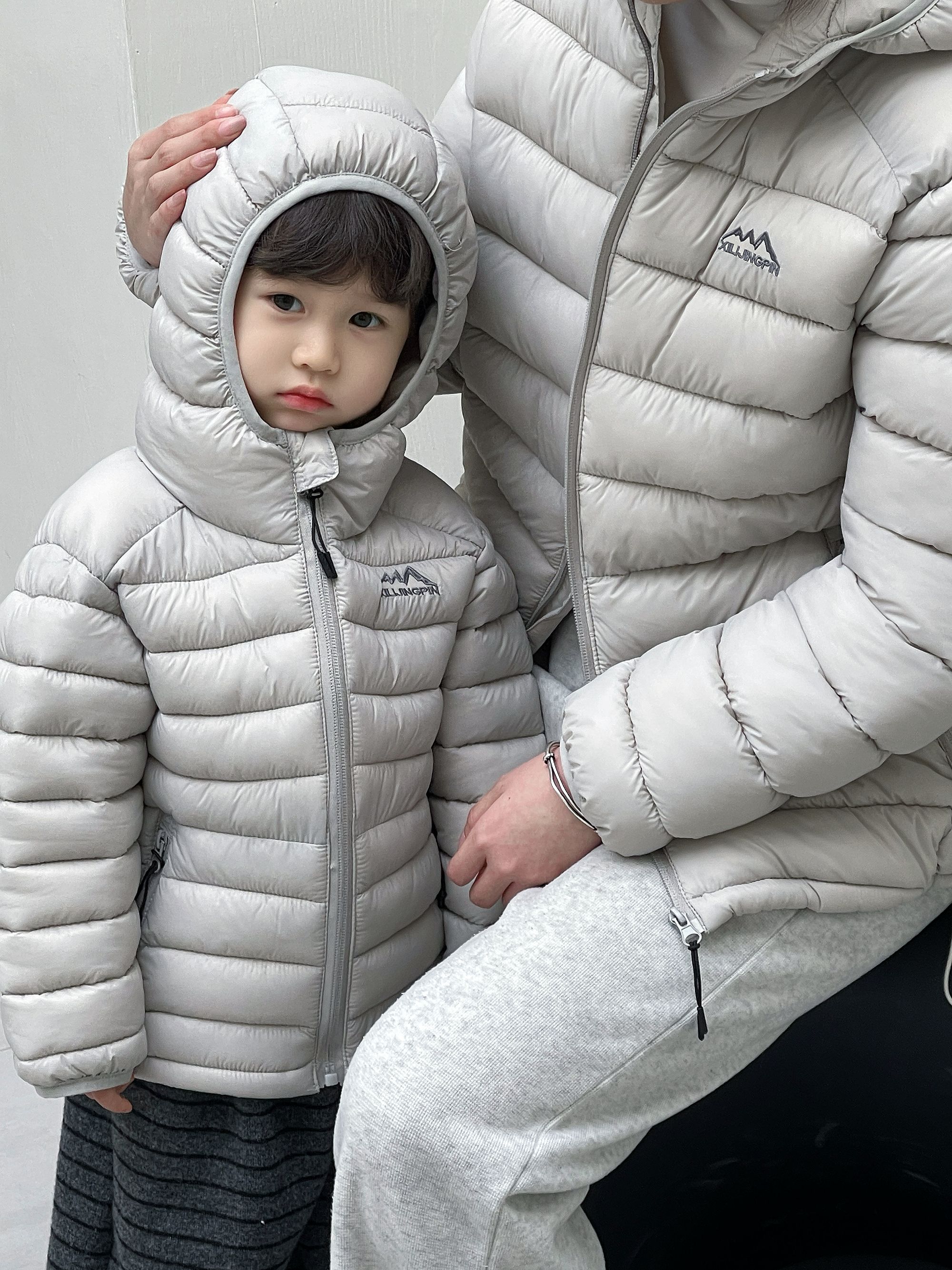 2025新款亲子装排骨服时尚洋气男女同款棉服高品质户外棉衣保暖