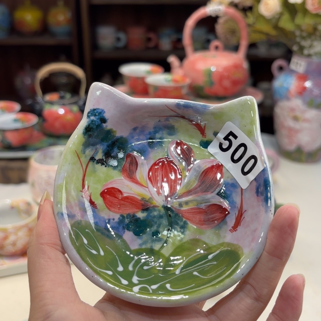 景德镇手绘高温釉下彩陶瓷茶具