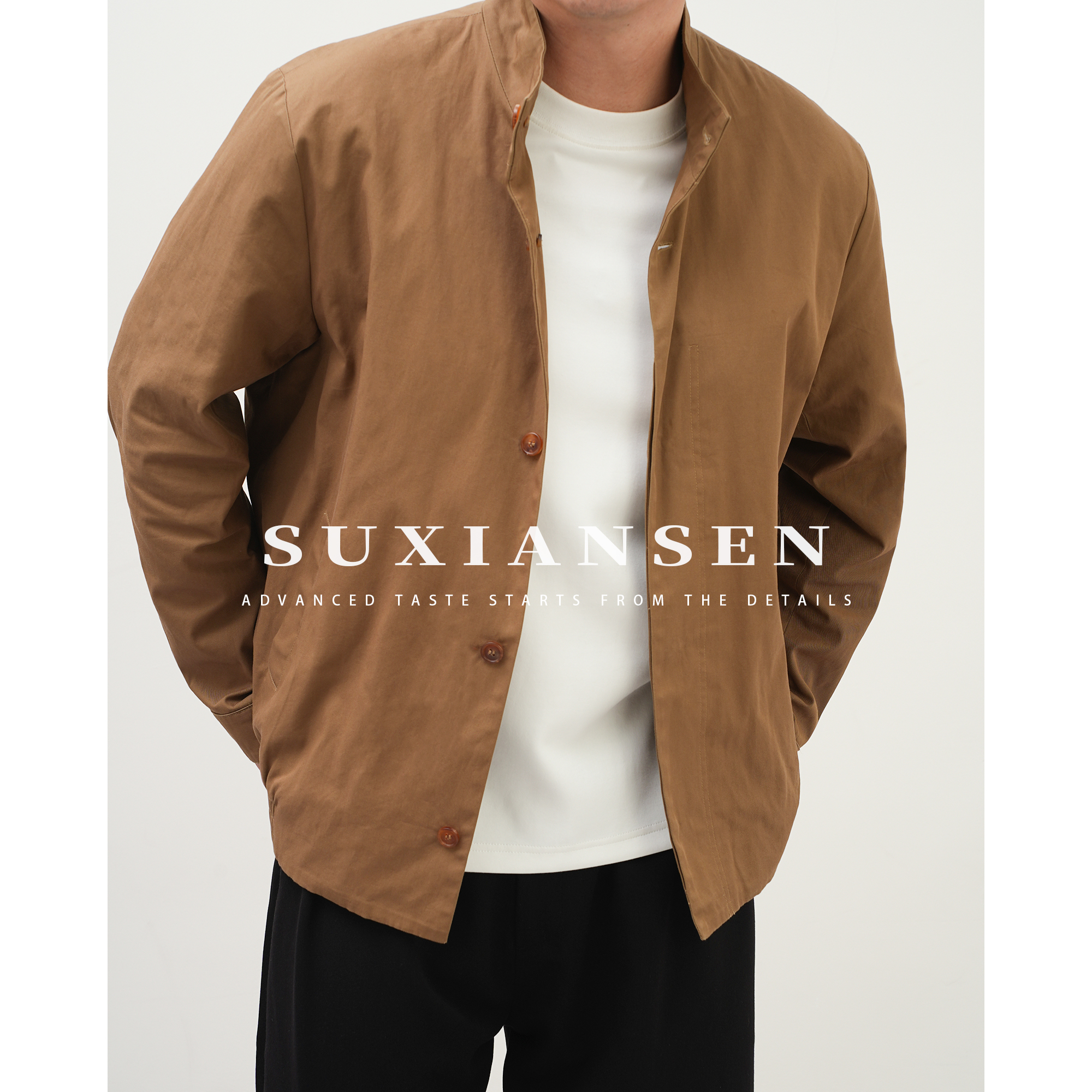 【大头叔叔】秋季杰*亚柜子同款 100温莎棉复古老钱风夹克DDW7810