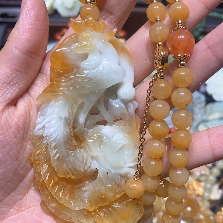 岫玉毛衣链未镶嵌