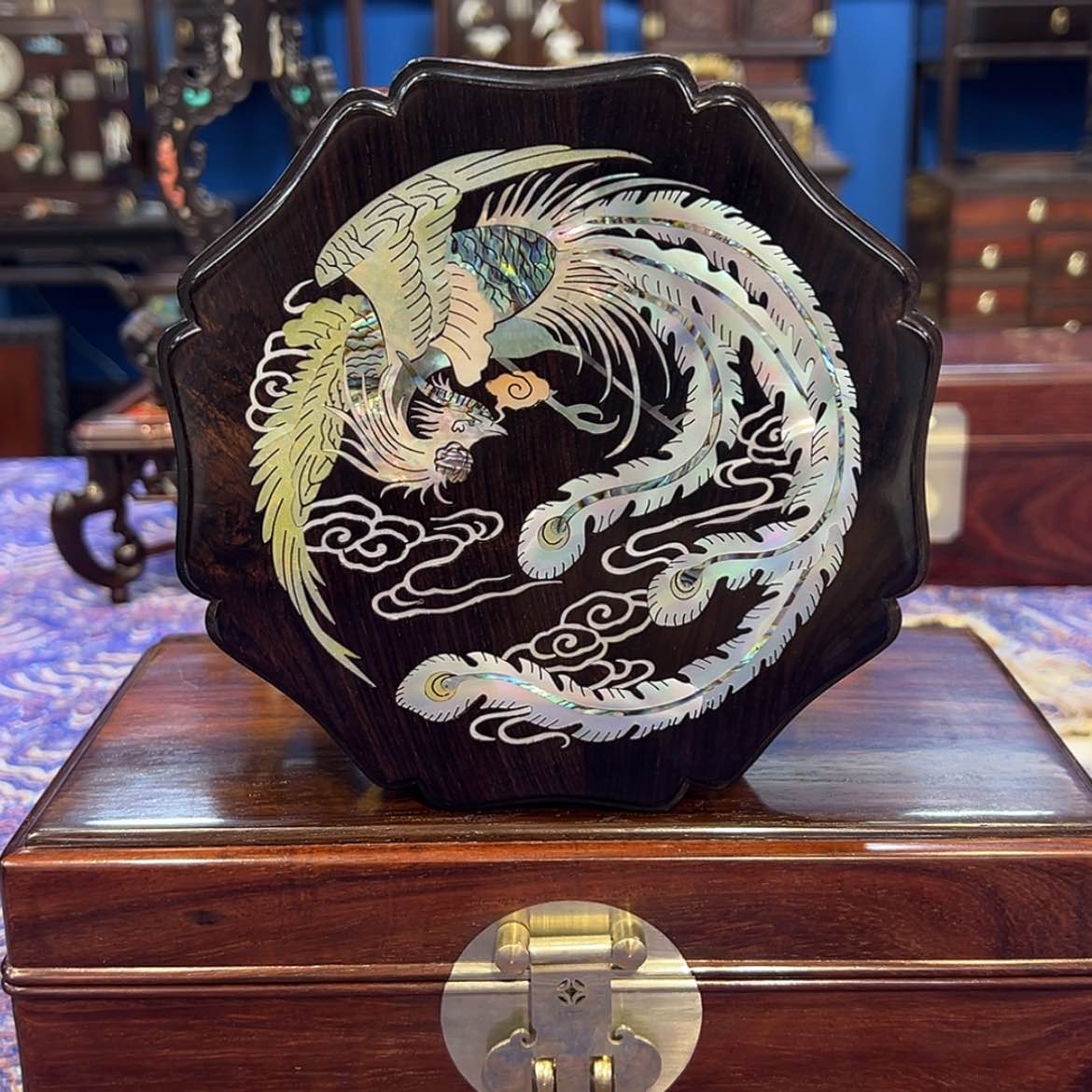 【闪购商品】黑酸枝木类成套家具盒子