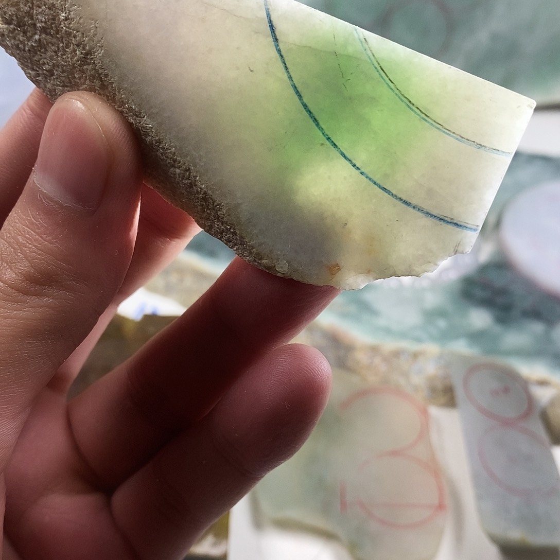 翡翠散珠天然缅甸翡翠a货16