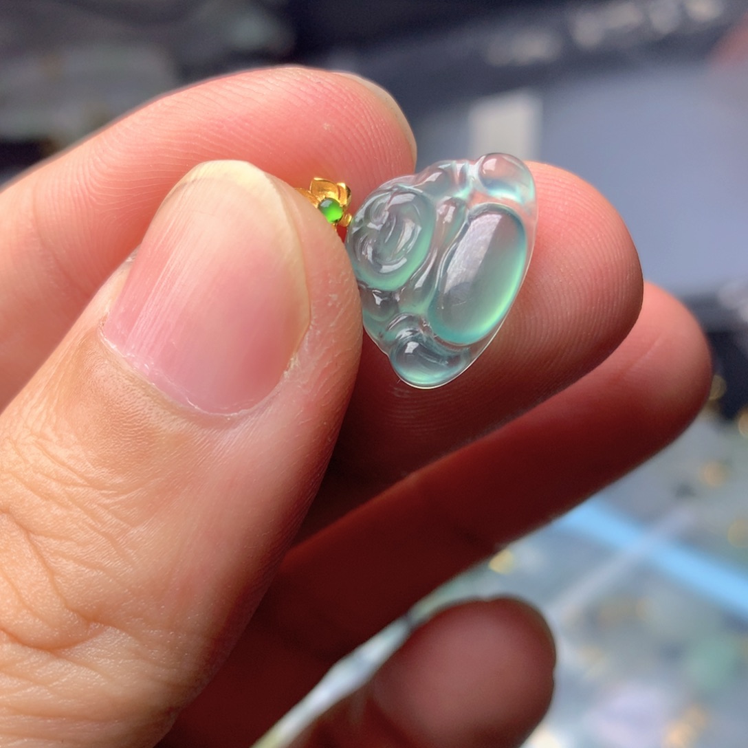 【闪购商品】翡翠18K金镶嵌颈饰翡翠