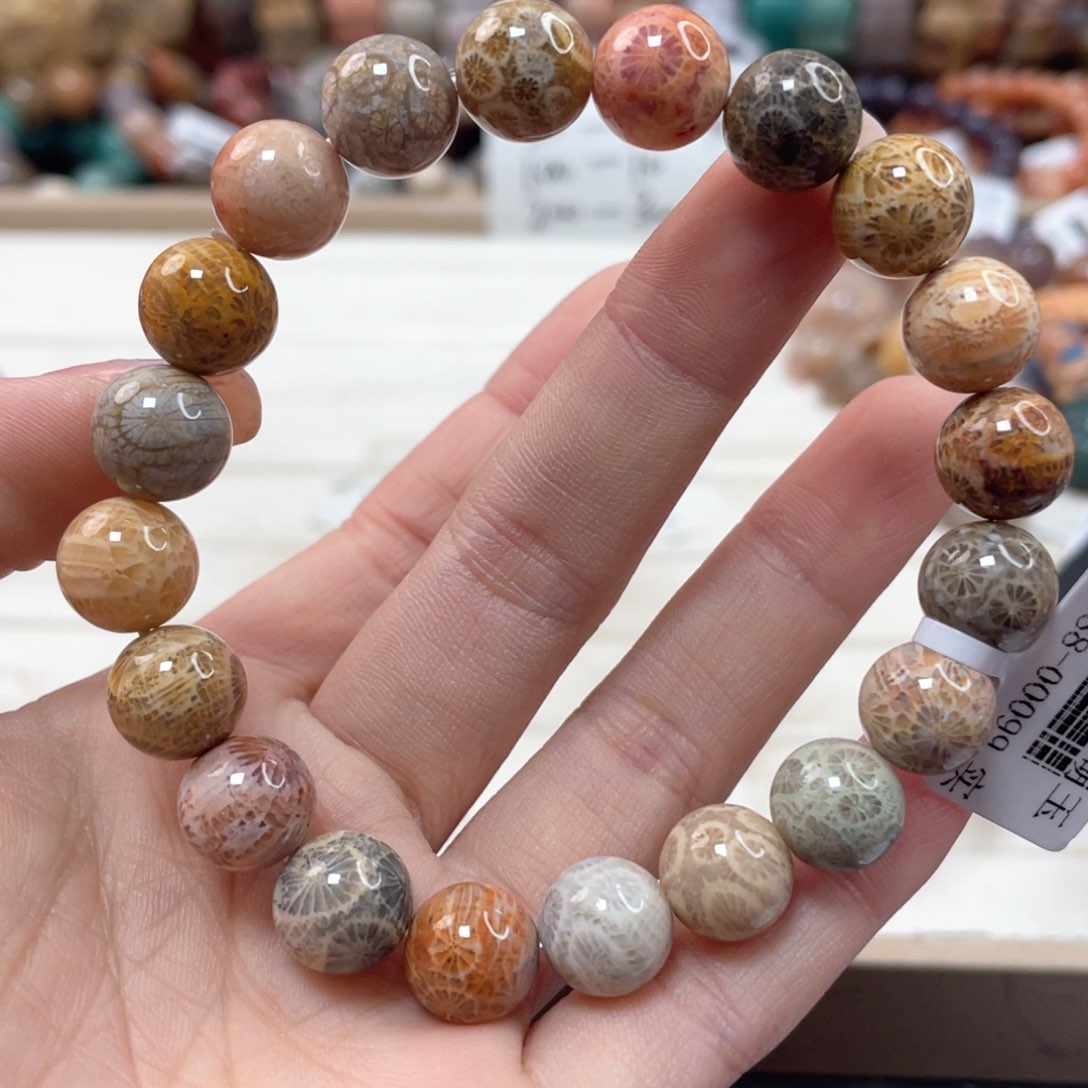 未镶嵌手链硅化玉L*Y125