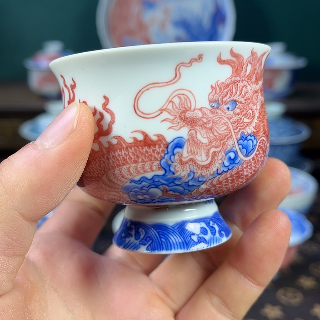 瓷片自成堂景德镇手工手绘