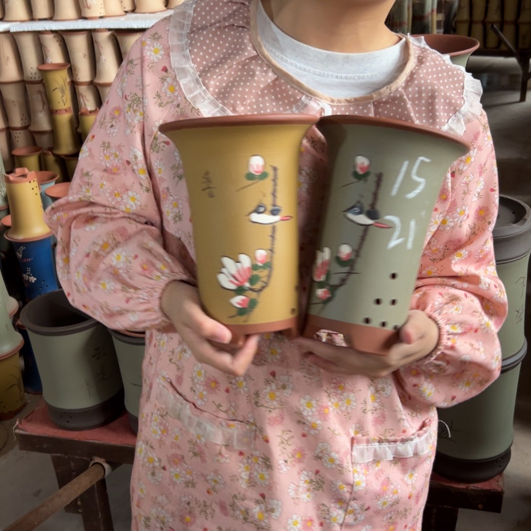 宜兴川阁紫砂花盆