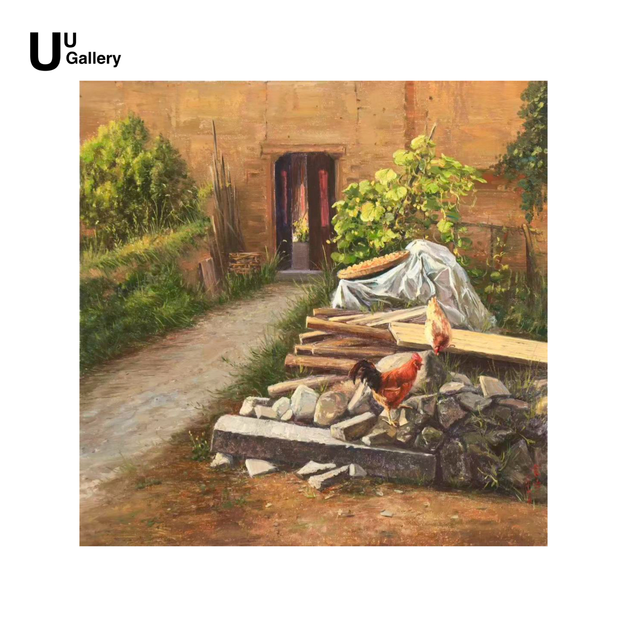 单震宇老师50*50cm/布面油画创作