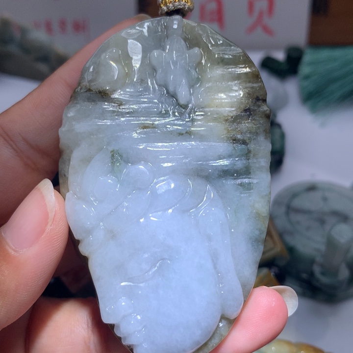 颈饰未镶嵌翡翠保真天然A货翡翠