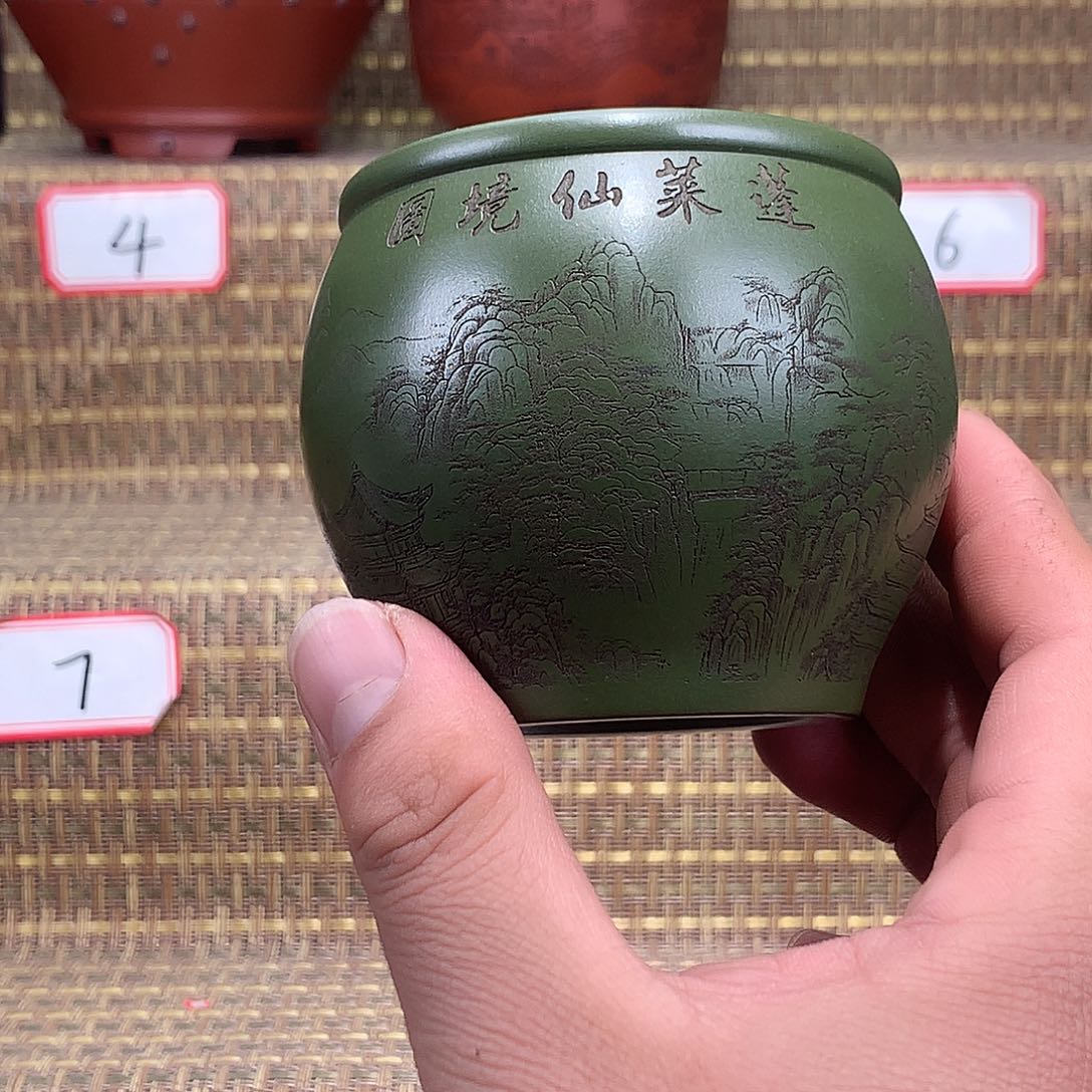 紫砂花盆紫砂的颜色