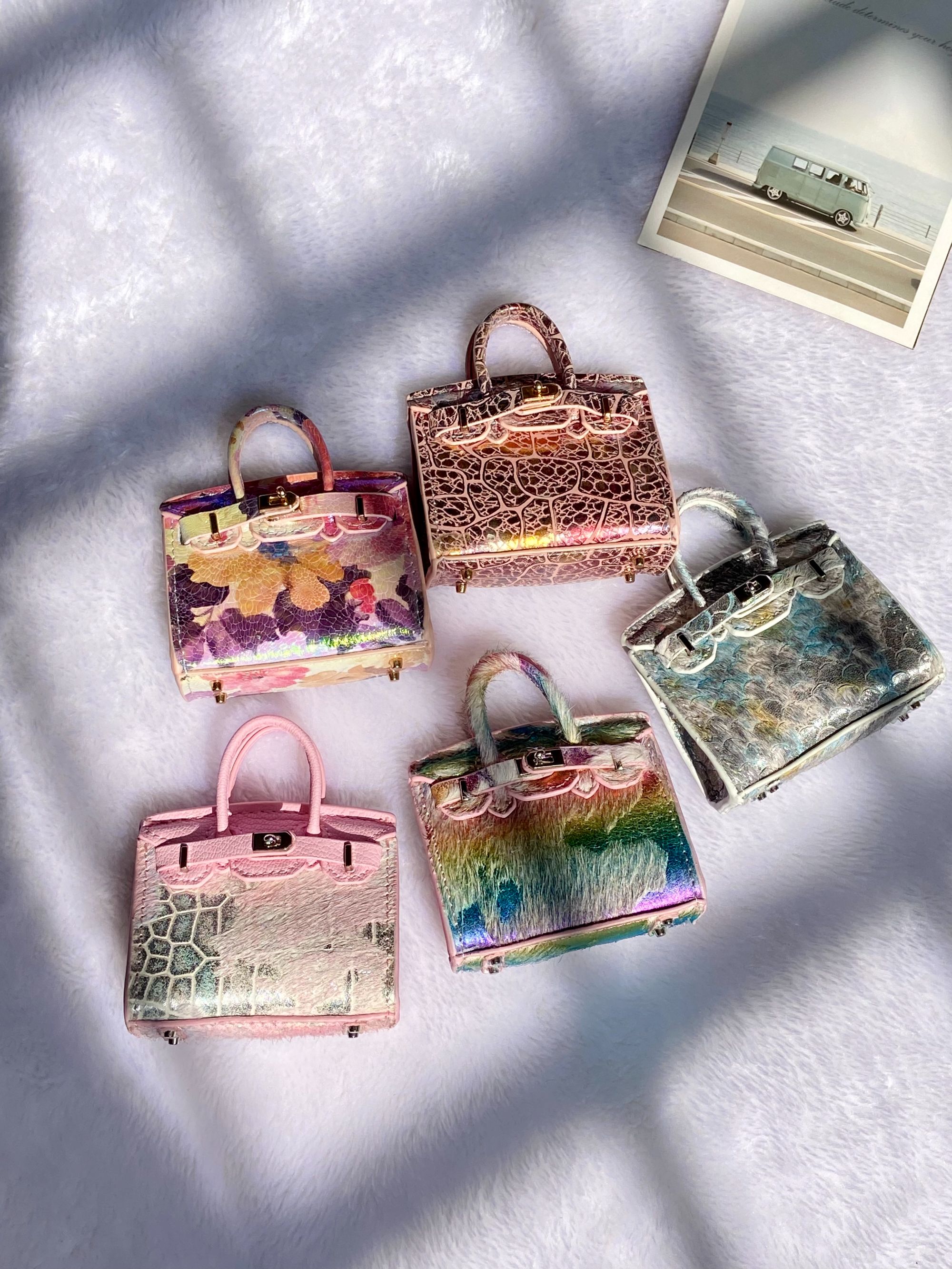 手工制作包包饰品耳塞保护套ins风真皮铂金