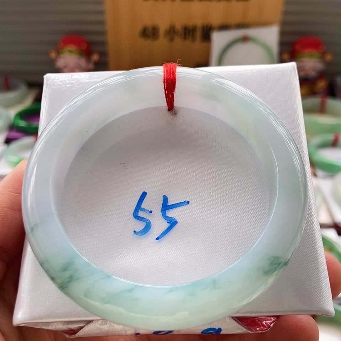 翡翠手镯未镶嵌16冰胶底飘花16