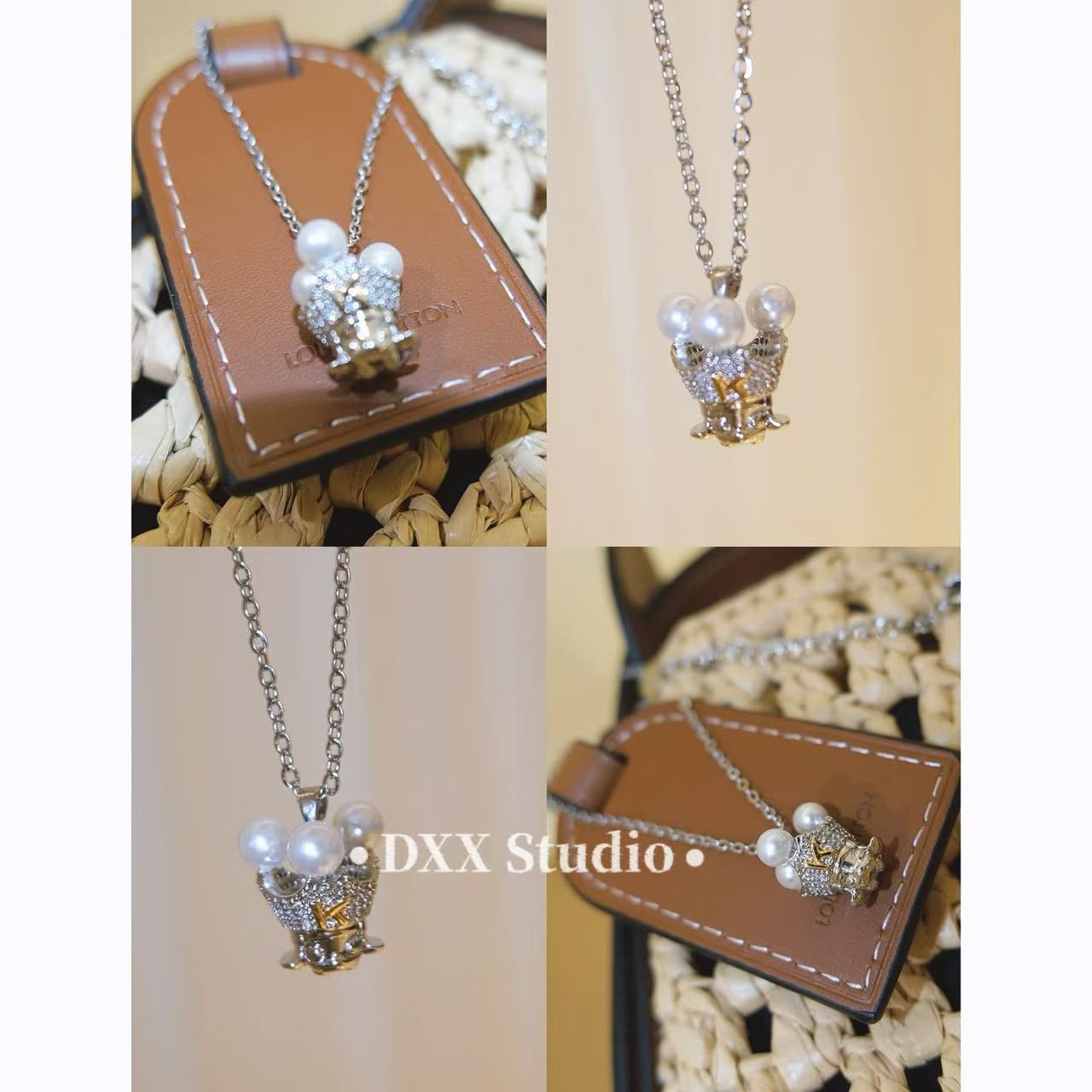 铜合金锆石项链 小众设计百搭ins项链49037