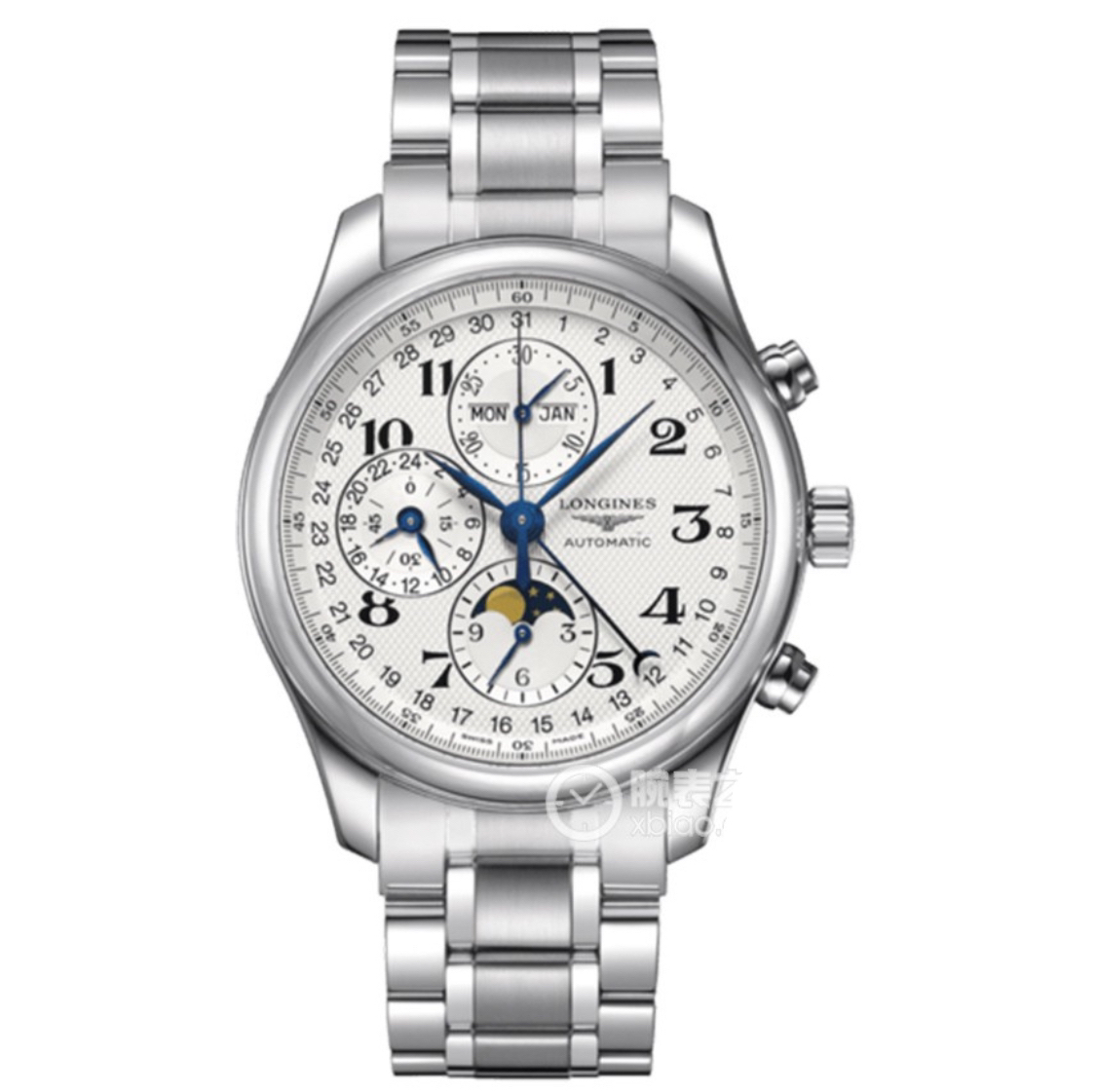 99新 Longines/浪琴 /八针月相773/表径42/自动机械男表