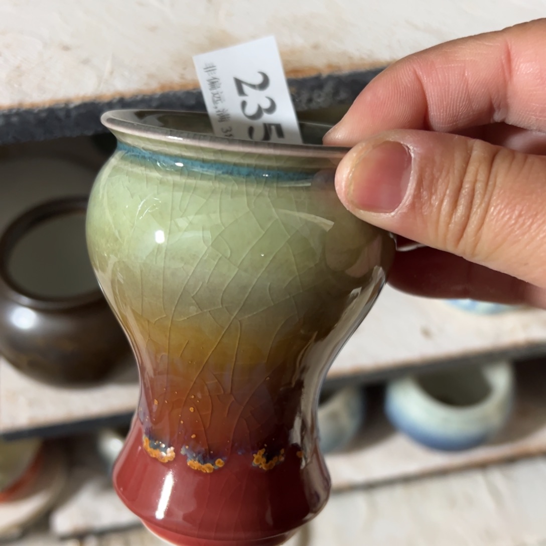 红陶景德镇手工花盆