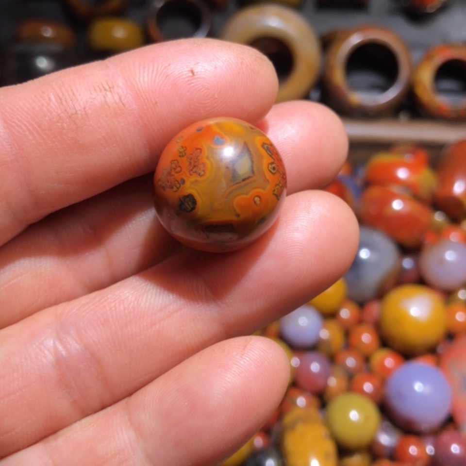 【闪购商品】玛瑙/玉髓战国红单珠未镶嵌广****通