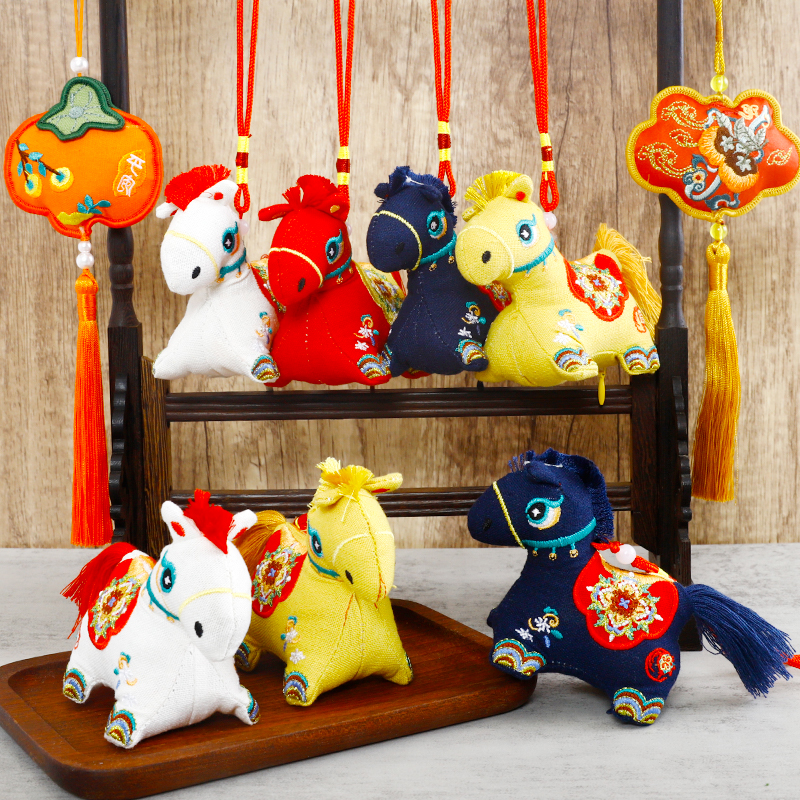 【花喜爱】2026马年香包挂件流苏年宵花福桶diy装饰花艺资材