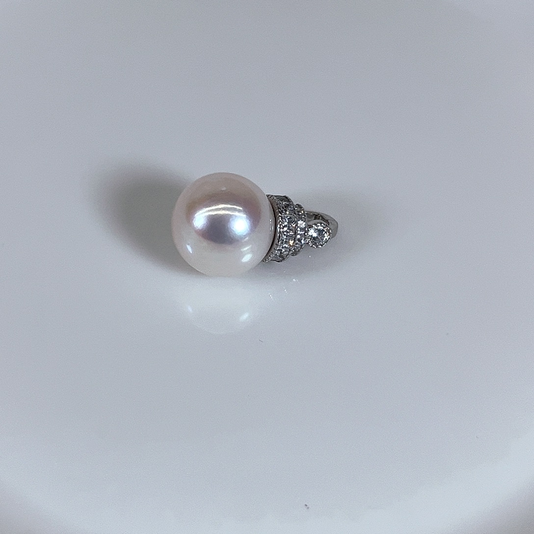 北***鄙淡水珍珠银S925镶嵌颈饰