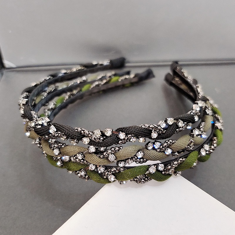 发箍头箍网红轻奢复古港风女满钻原创设计法式宽边重工百搭气质