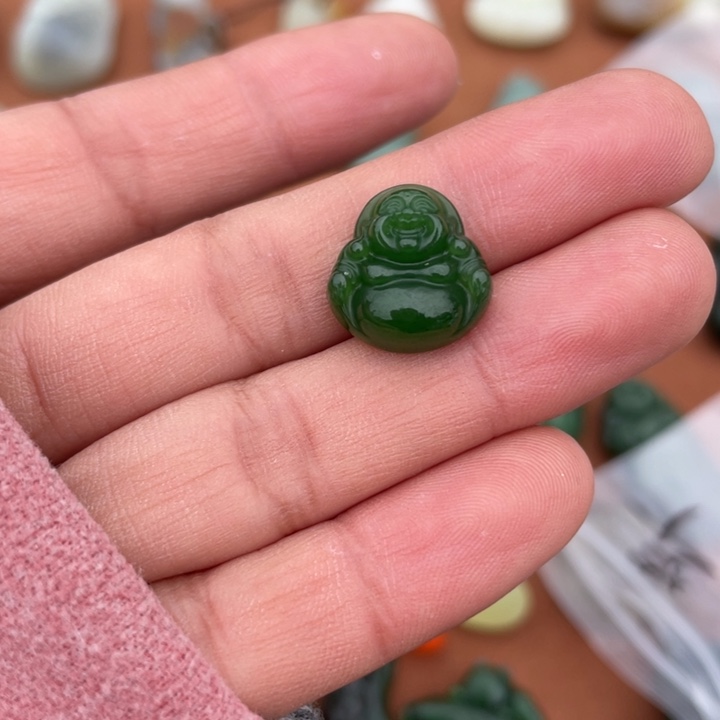 和田玉颈饰未镶嵌青*