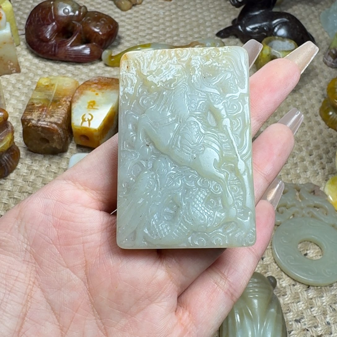 吊坠白玉菩提挂件