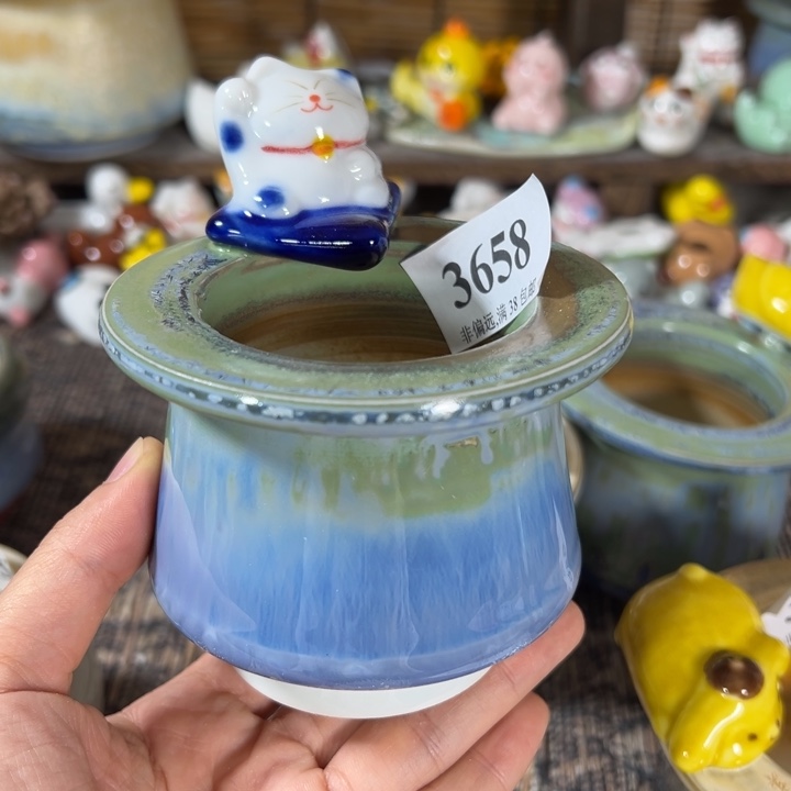 活动价满30包邮景德镇手工花盆