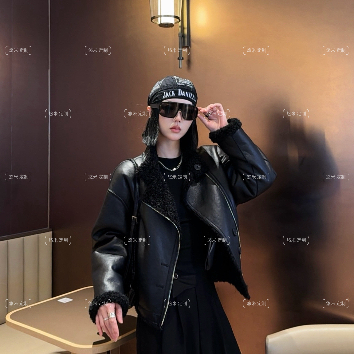 『Rose机车』 正反两穿机车外套 58001