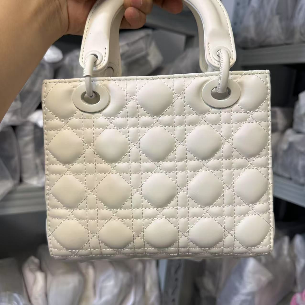 【A069】新款时尚轻奢单肩斜跨包包 白