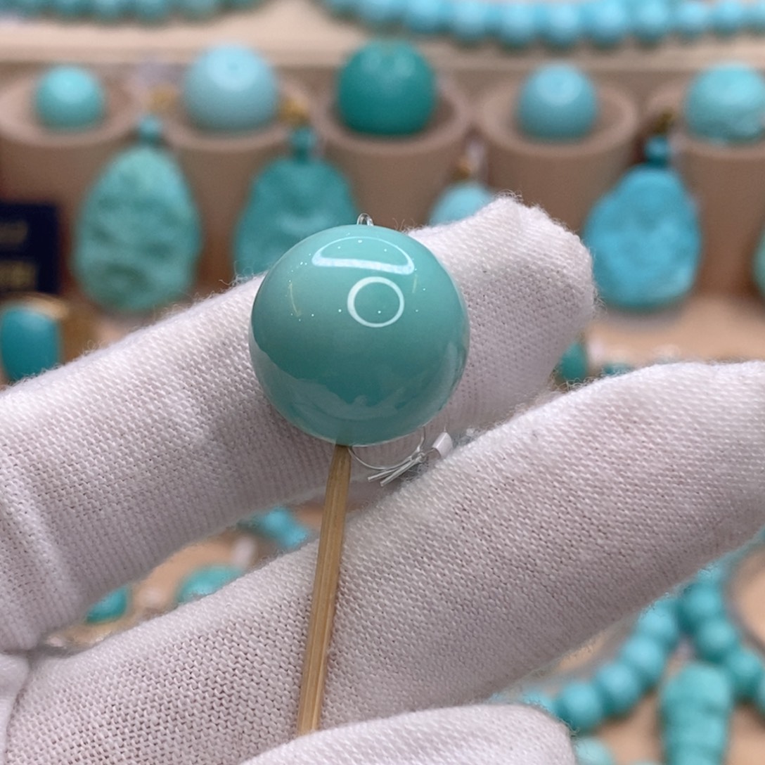 绿松石未镶嵌珠宝奇石16.5mm