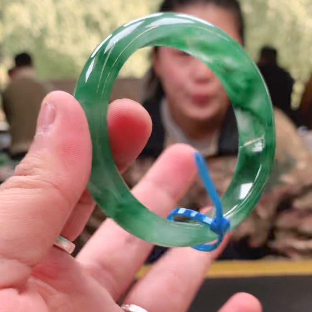 （翠汐严选）天然冰飘花-手镯