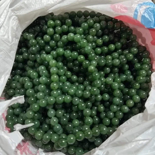 和田玉 碧玉 手串 卡10mm 多样性 拍一发一