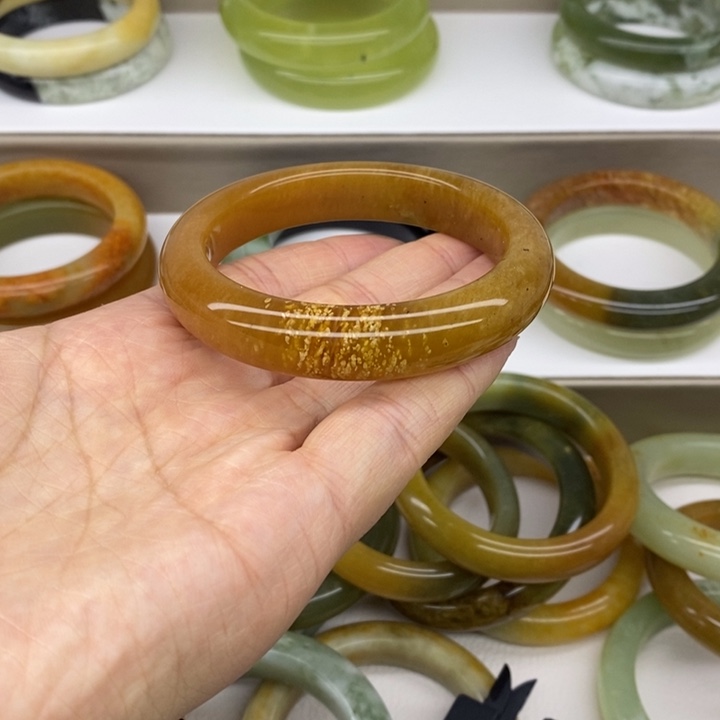 蛇纹石玉合金手镯58