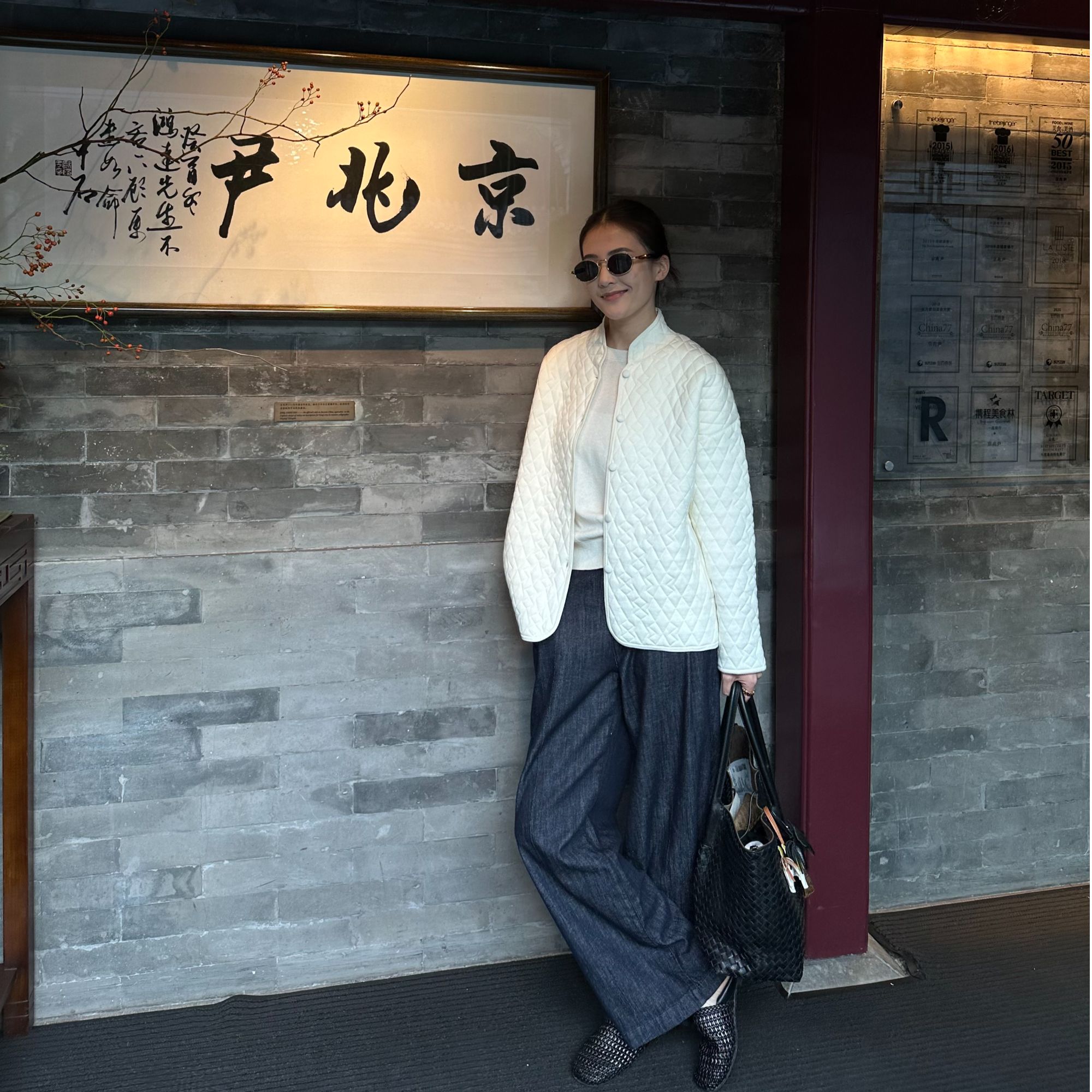 TAOMIAO陶喵喵【高知老钱】秋冬100%羊毛气质显瘦菱格针织外套女