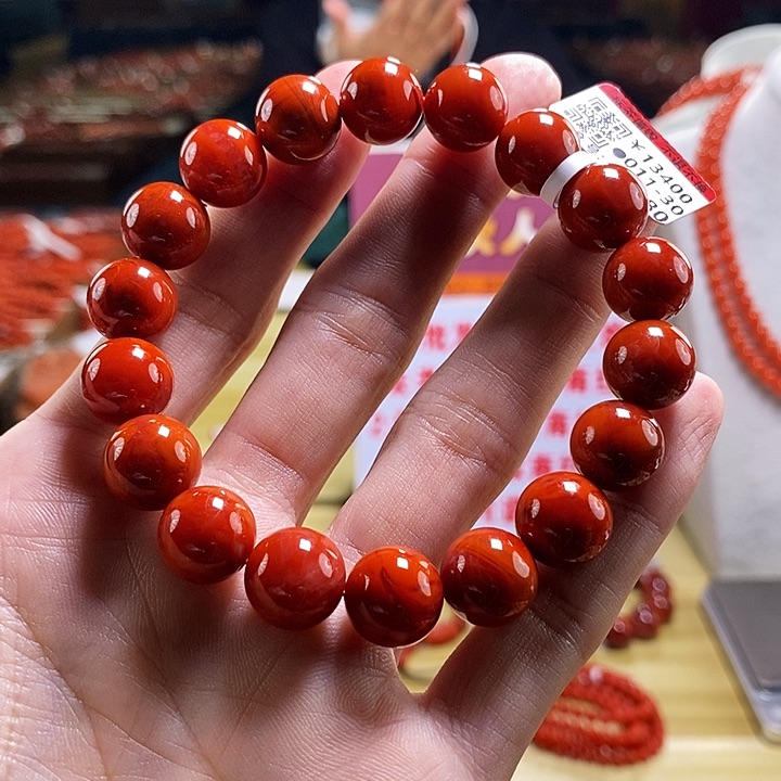 未镶嵌瓦西  12mm   多样性发一南红玛瑙