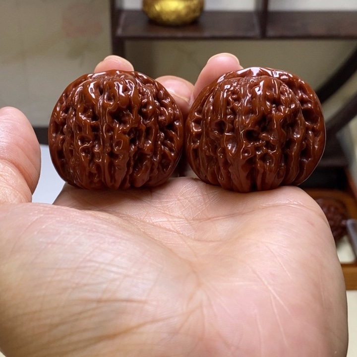玩***玩文玩核桃把件四座楼