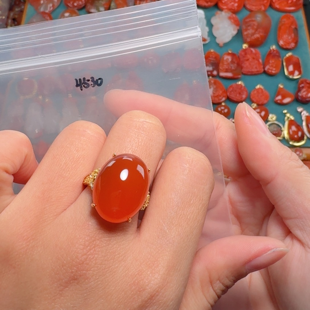 南红玛瑙南红银S925镶嵌