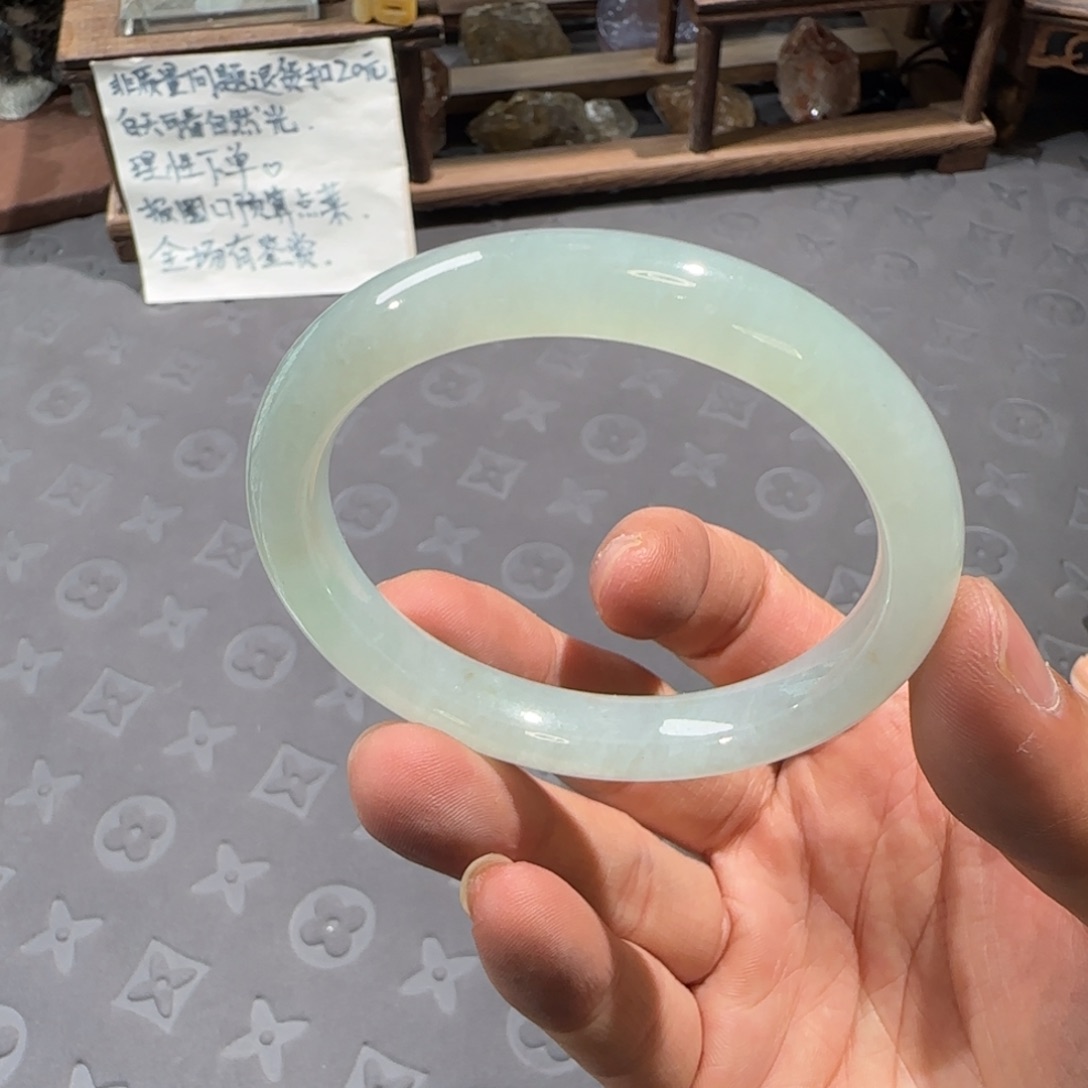 未镶嵌手镯翡翠53.5圈口